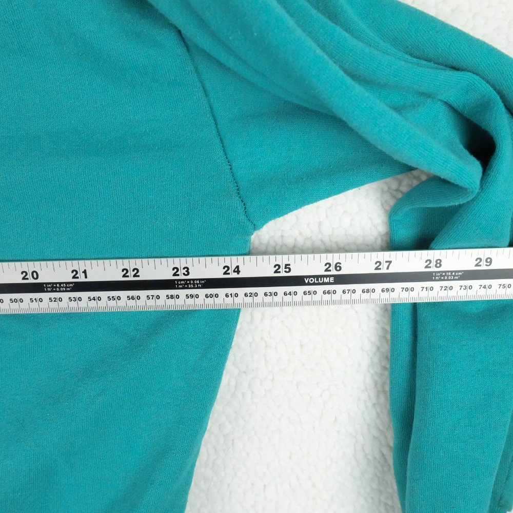 Vintage Ironman Sweater Womens Medium Green Oversized Crew Fleece 90s - Picture 8 of 10